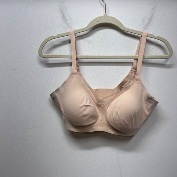 Honeylove V-neck bra nude beige padded comfort M or 36B/C - Picture 2 of 11